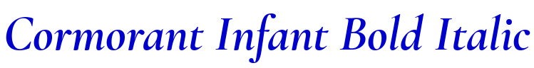 Cormorant Infant Bold Italic police de caractère